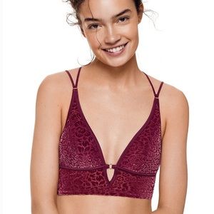 PINK Lightly Lined Bralette - Velvet Floral